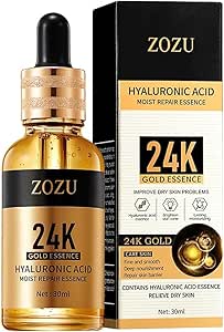 Veido serumas su hialiurono rūgštimi ir aukso esensija, 30ml