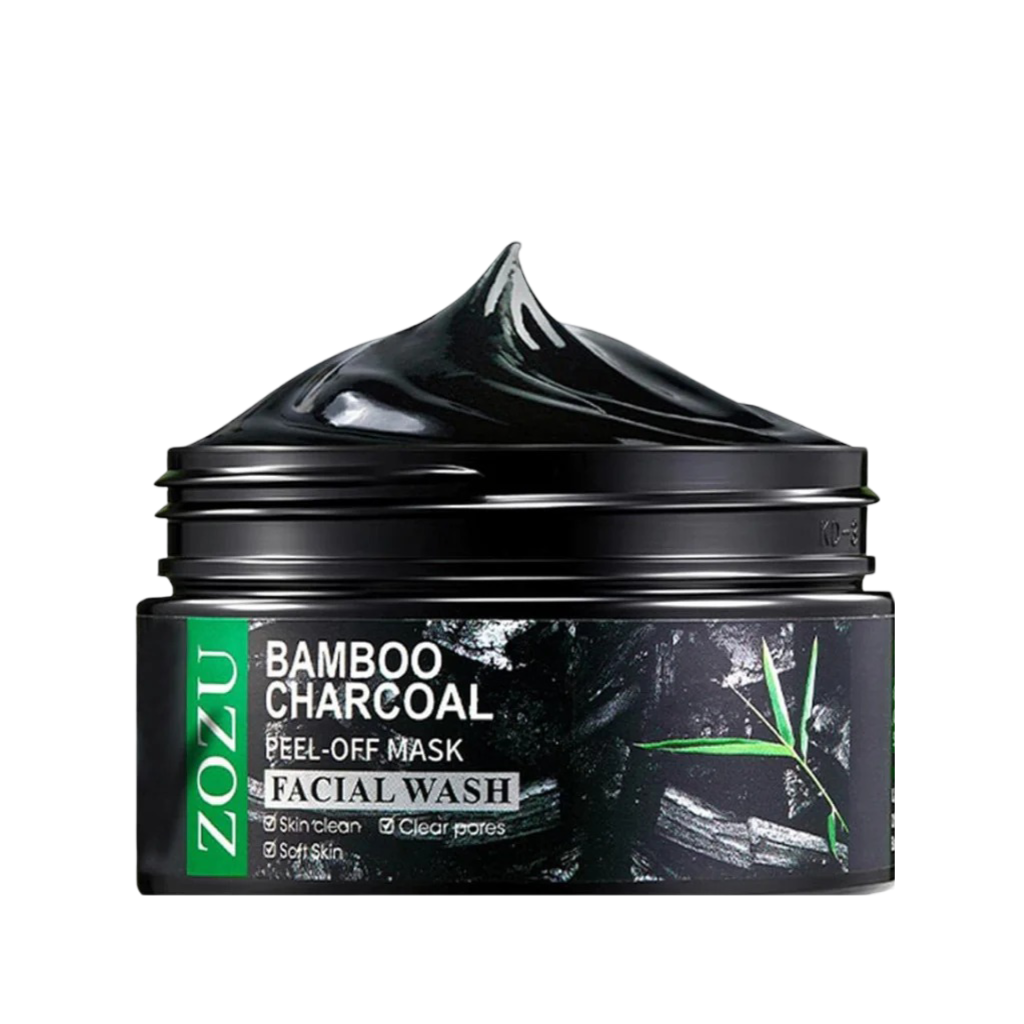 Valomoji nulupama veido kaukė su bambuko anglimi