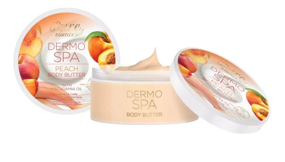 Persikų kūno sviestas su makadamijos aliejumi, 200ml