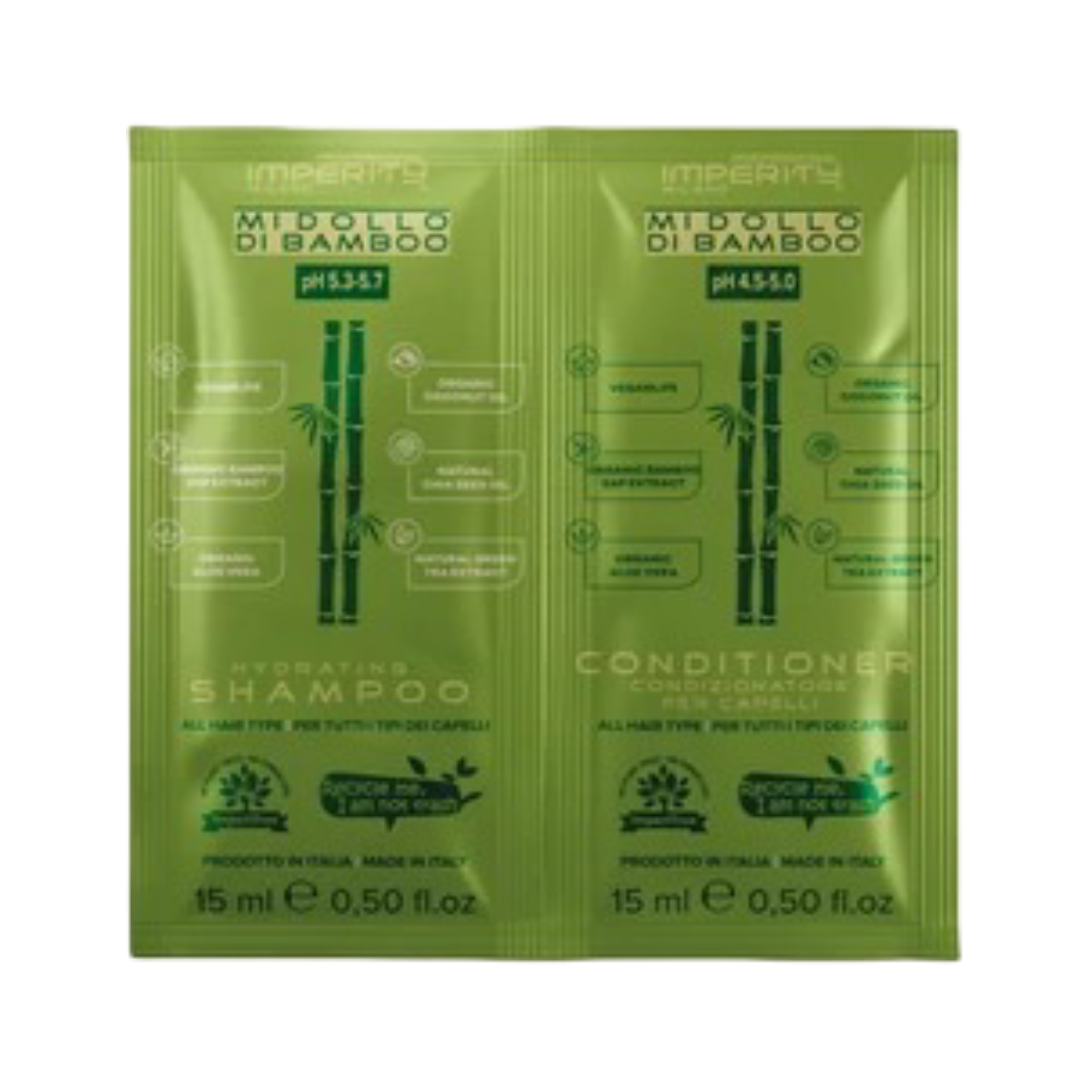 Imperity Bamboo šampūnas 15ml + kondicionierius 15ml