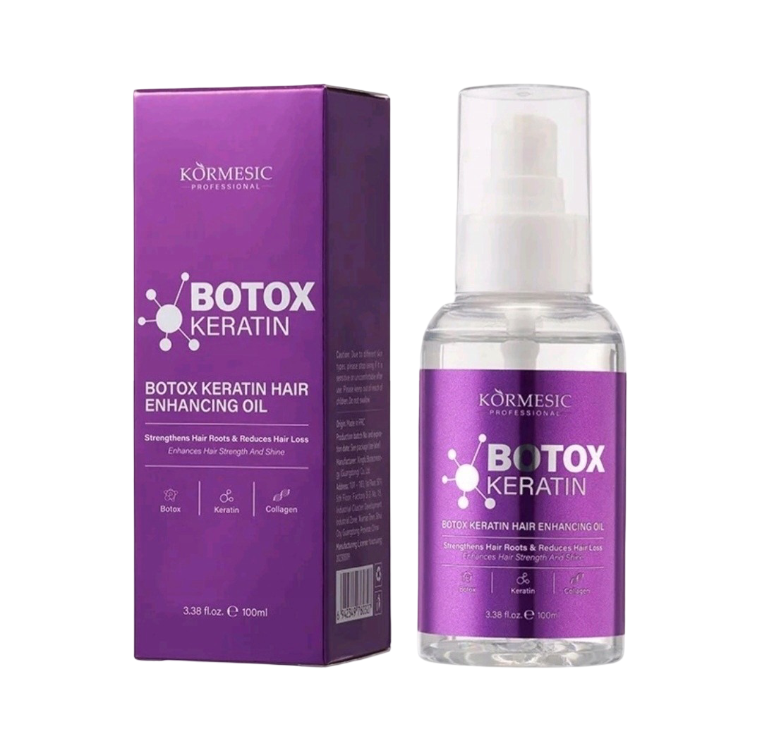 "Botox Keratin" Plaukų augimą stiprinantis aliejus, 100ml