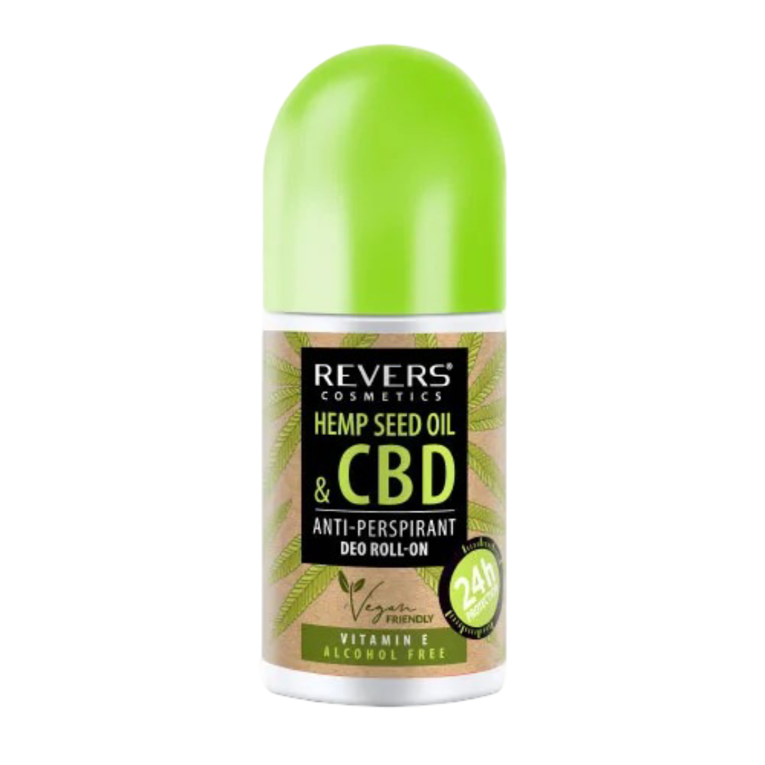 Rutulinis dezodorantas REVERS HEMP SEED OIL & CBD, 50 ml