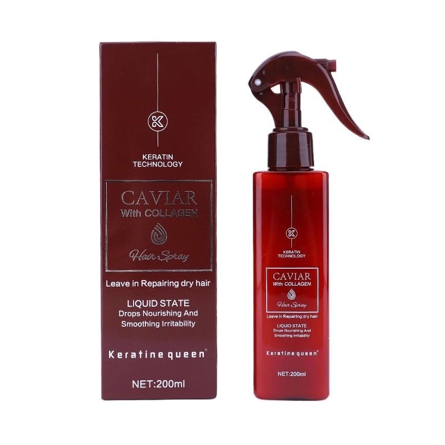 Ikrų plaukų purškiklis su kolagenu, 200ml