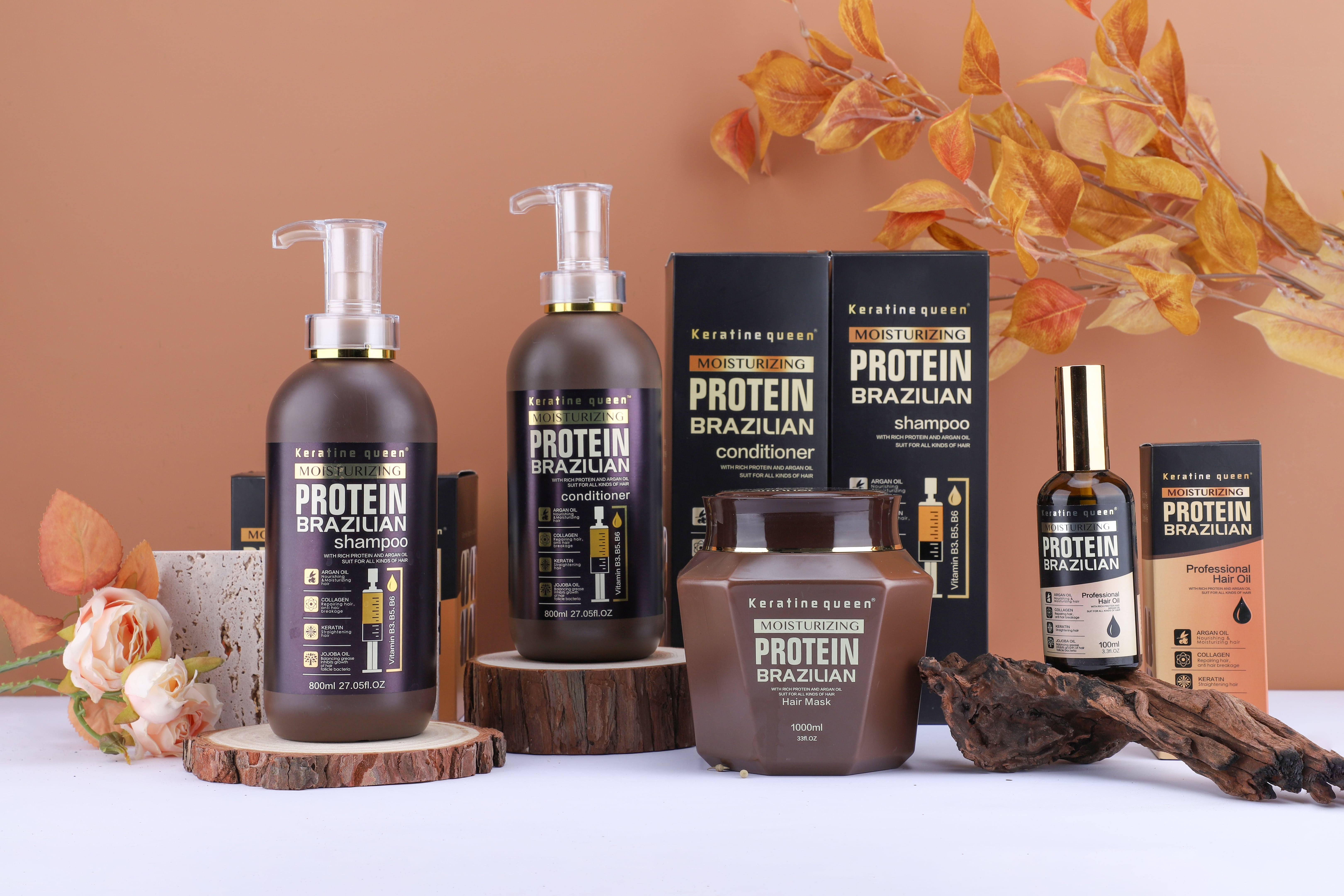 Braziliško proteino plaukų priežiūros rinkinys