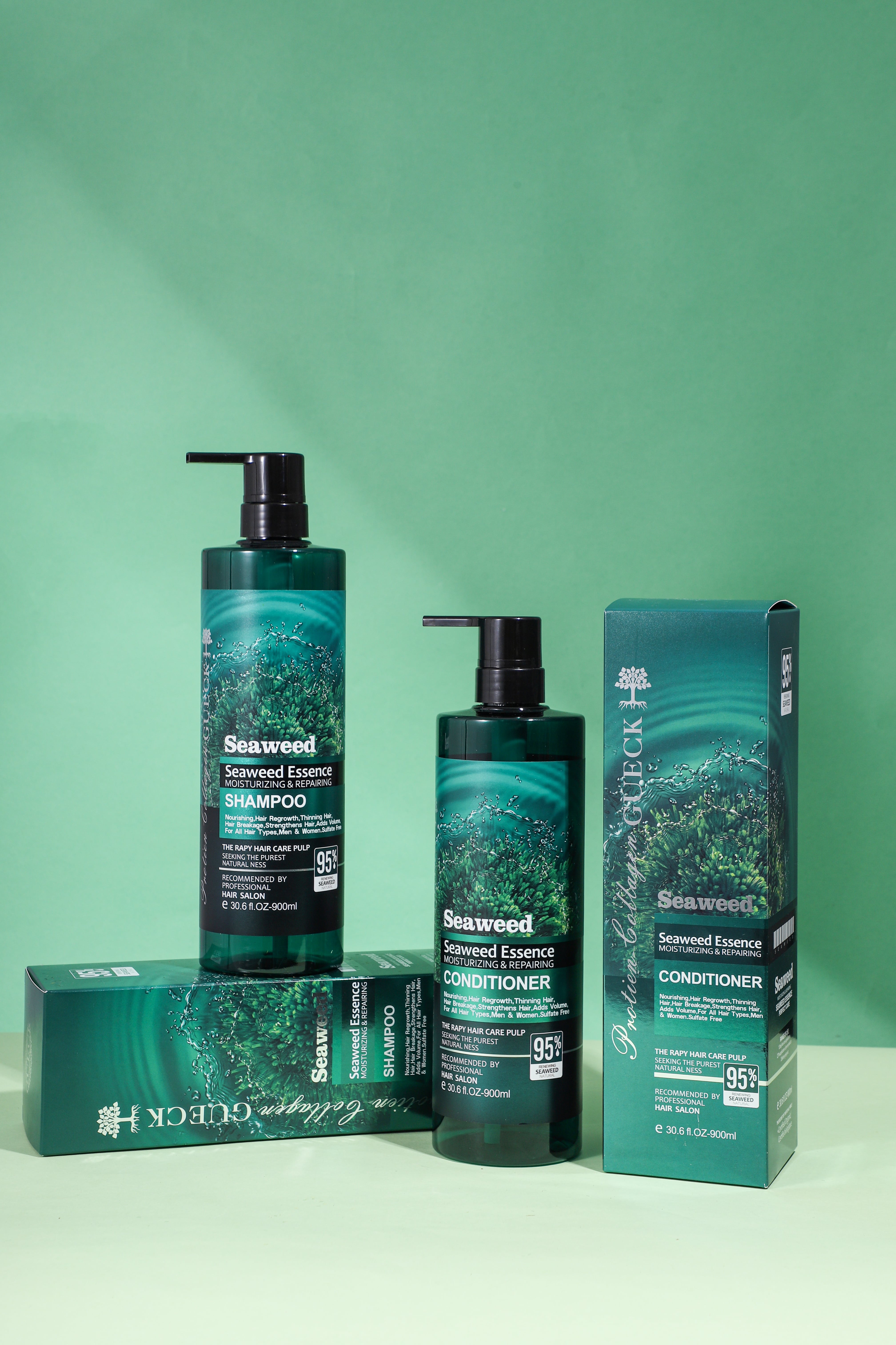 Šampūno ir kondicionierio rinkinys su jūros dumblių ekstraktu