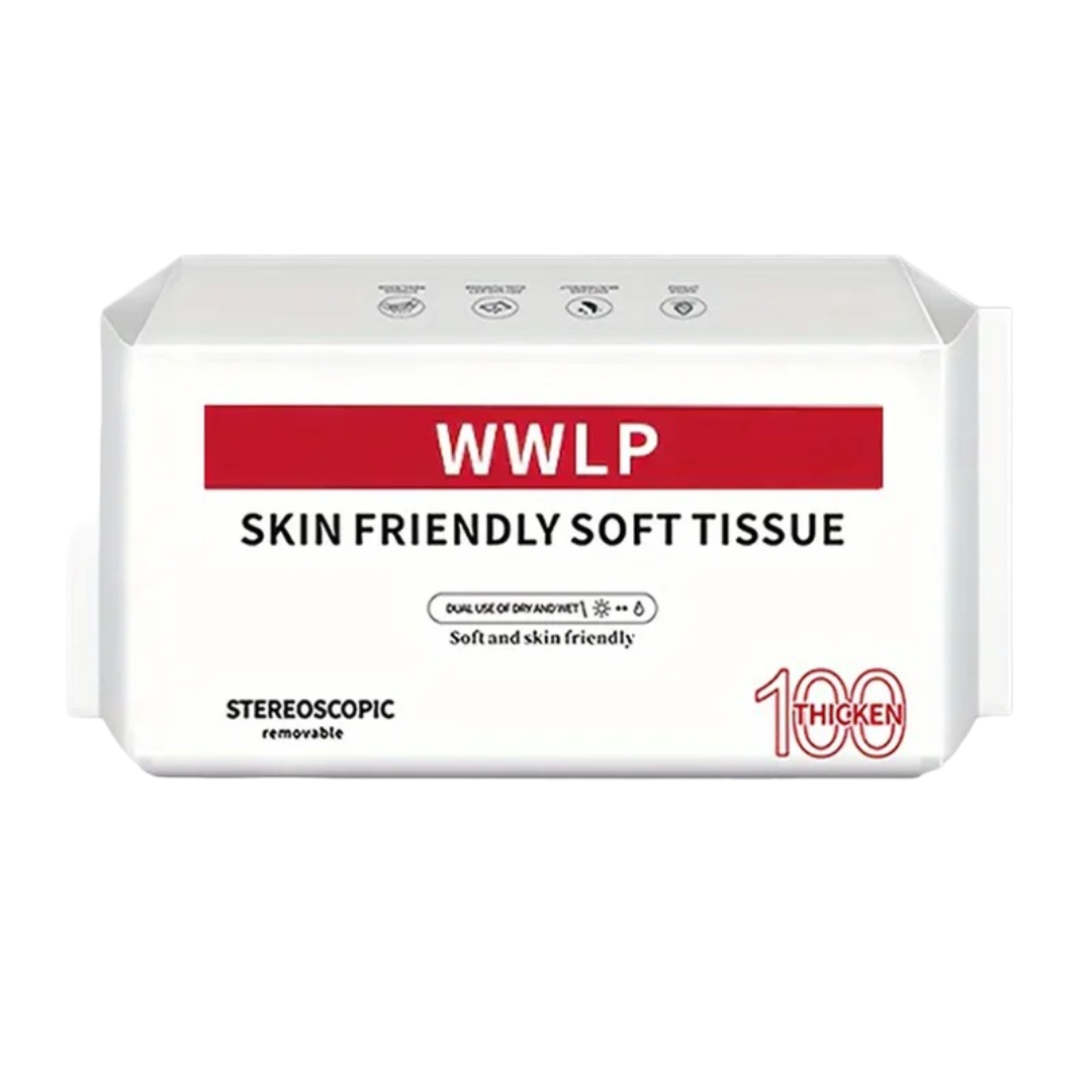 Medvilninės sausos servetėlės, 100vnt