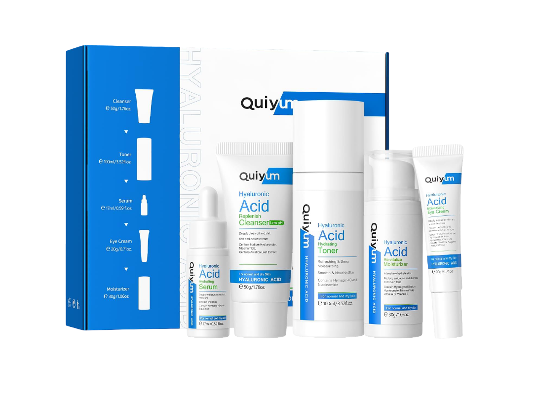 QUIYUM hialurono rūgšties veido priežiūros rinkinys