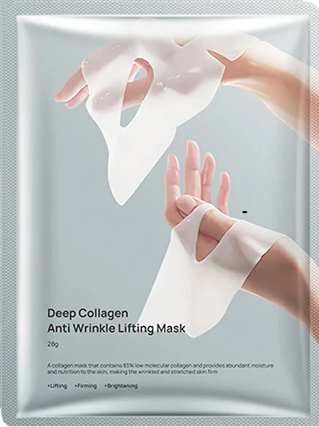 Veido kaukė su kolagenu