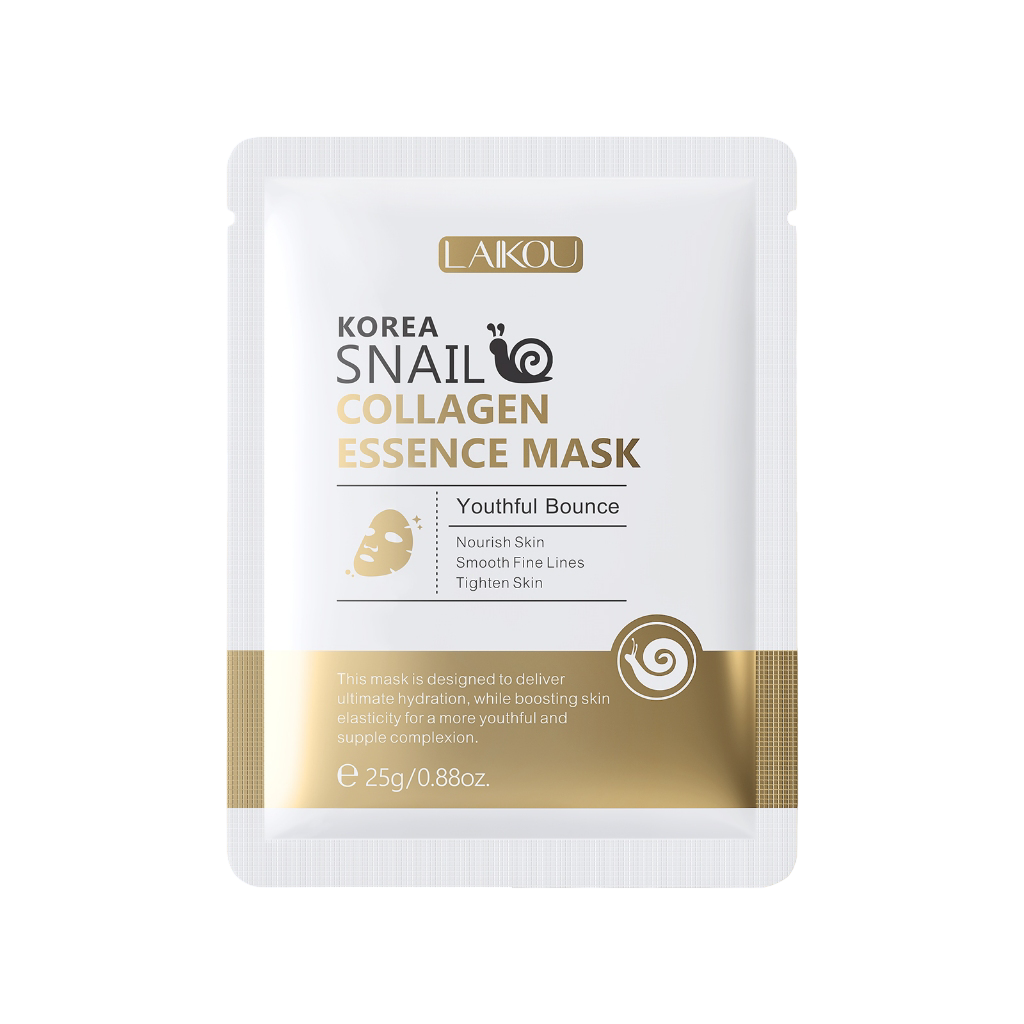 Veido kaukės su sraigių mucinu, 5vnt.