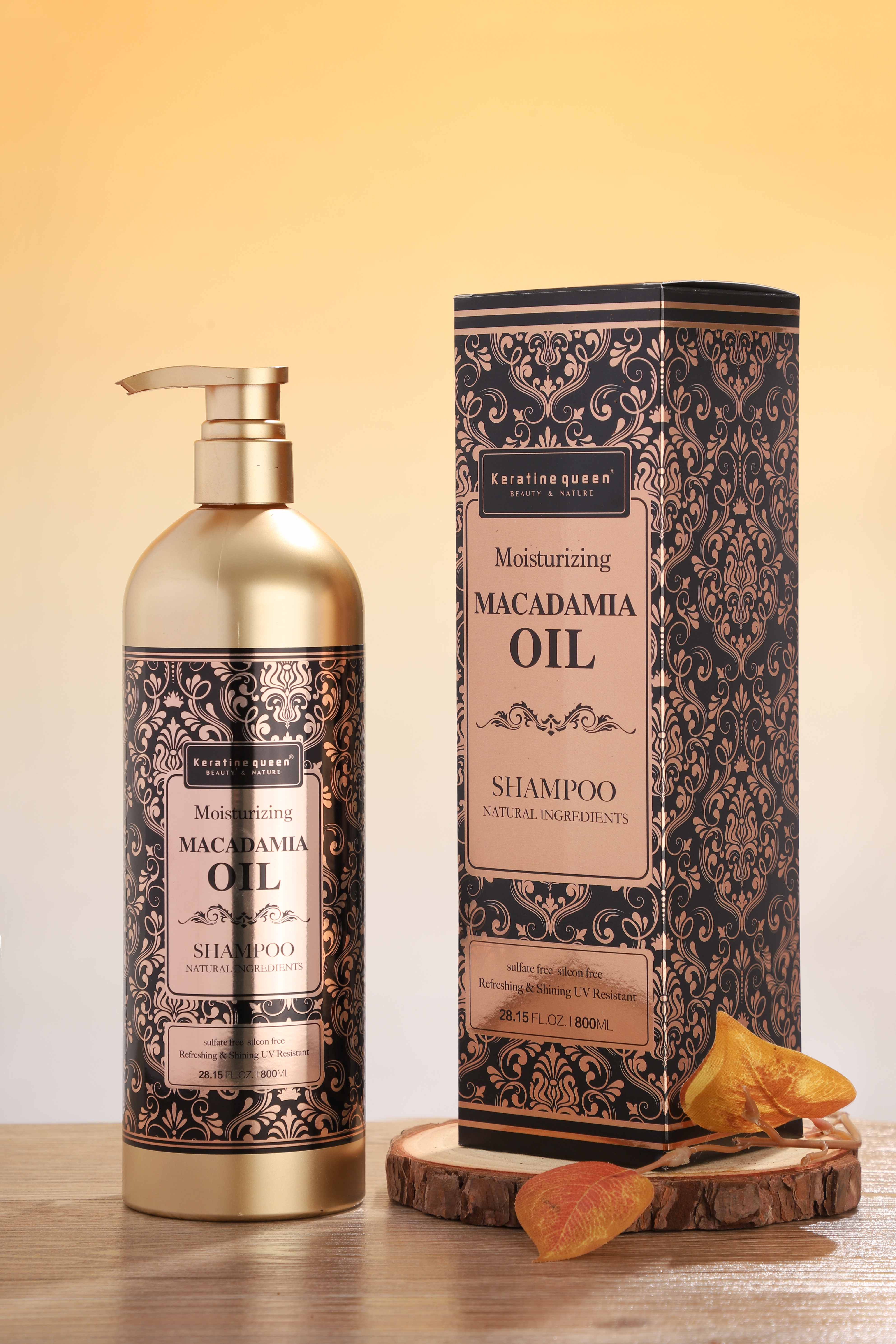 Drėkinamasis šampūnas su makadamijos aliejumi, 800ml