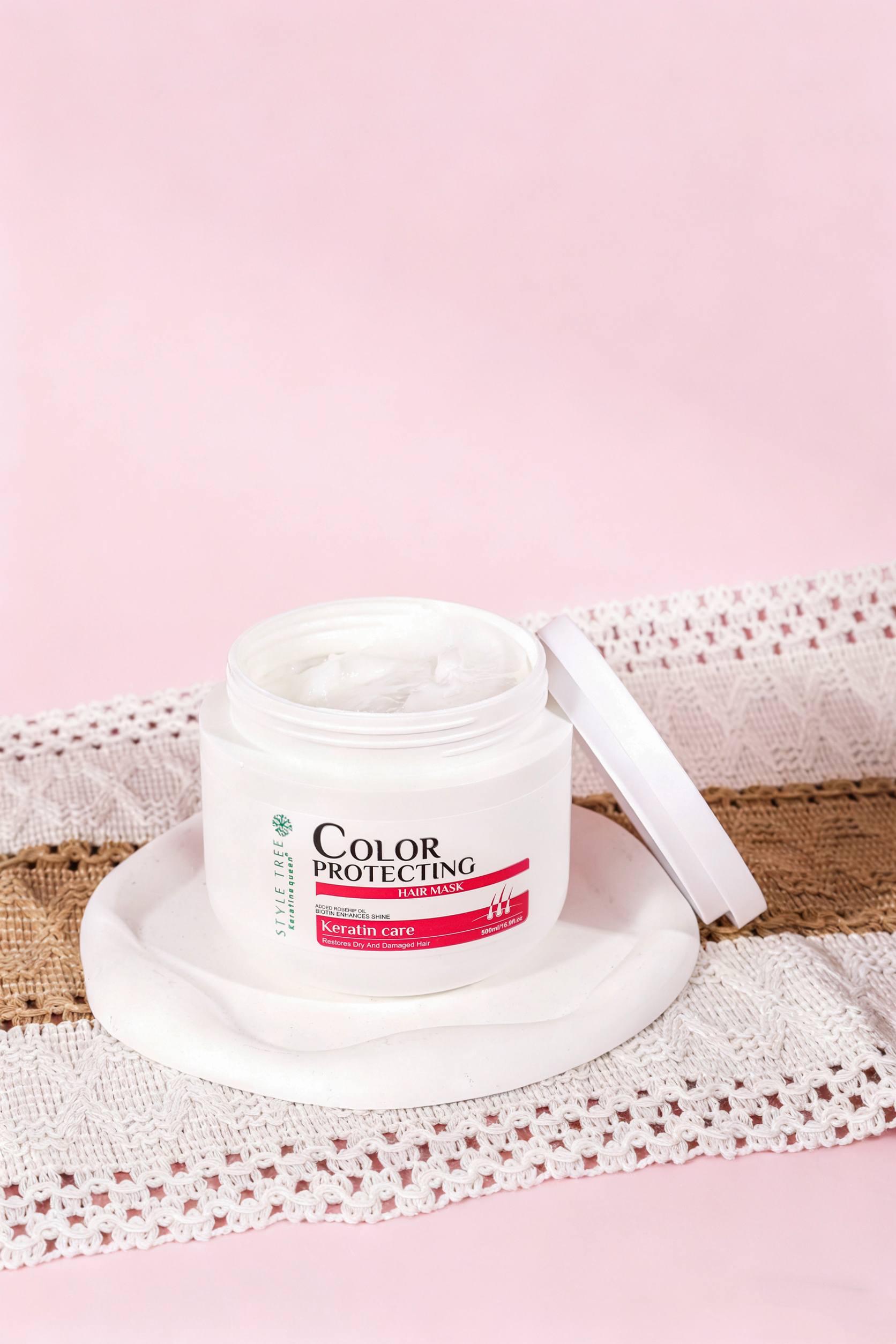 Kaukė dažytiems plaukams, 500ml.