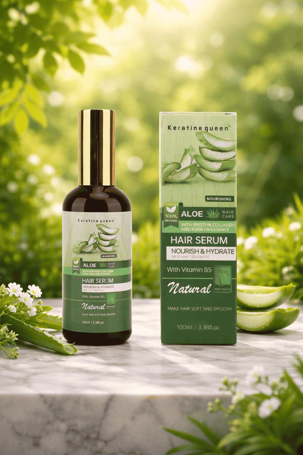 Maitinamasis serumas su baltyminiu kolagenu ir keratino esencija, 800ml