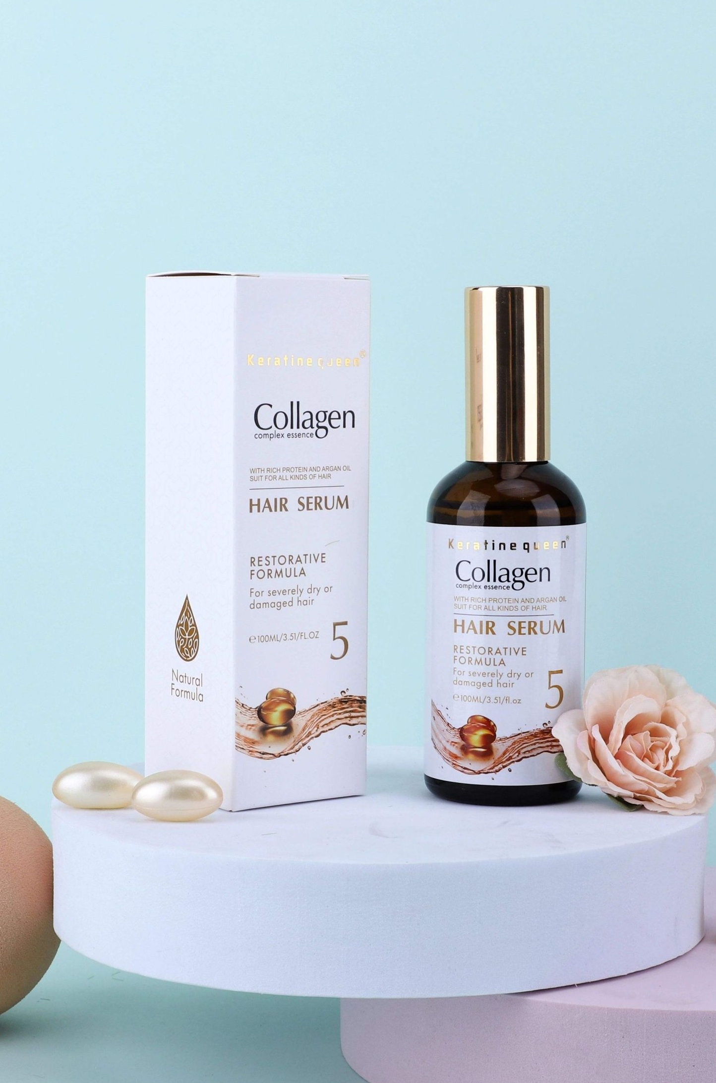 Plaukų serumas su kolagenu, 100ml