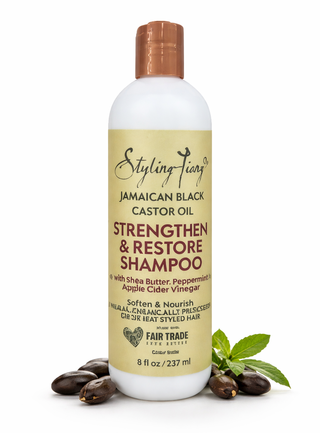 Šampūnas su ricinos aliejumi, 237ml